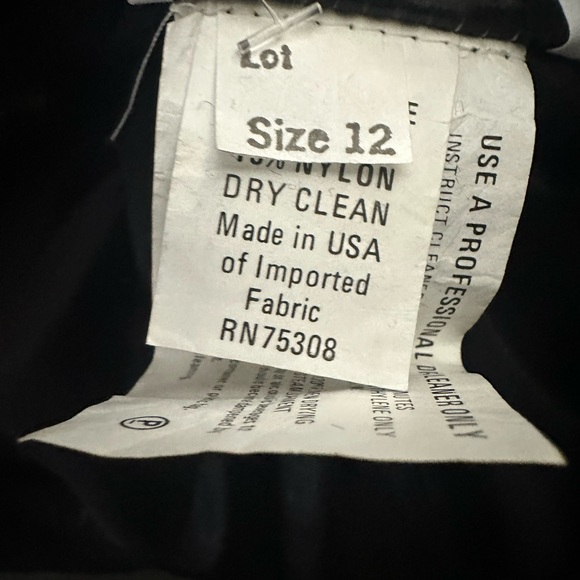 Vintage Red Black Velmet short sleeve Dress with Sequins and Fringe - Picture 6 of 6